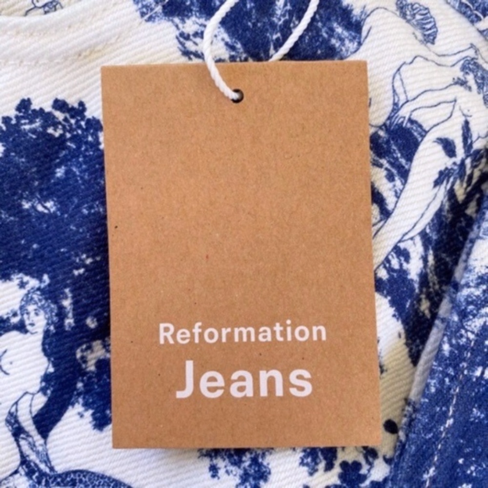 NEW Reformation Pastoral High Rise Straight Jeans 27 - Picture 11 of 16